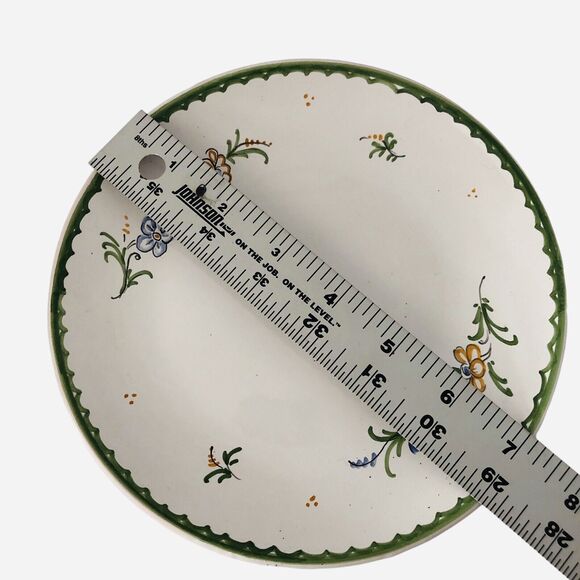 French Pottery Cup and Saucer Hand Painted Birds Signed Atelier du Chateau Set 2 - Picture 5 of 14